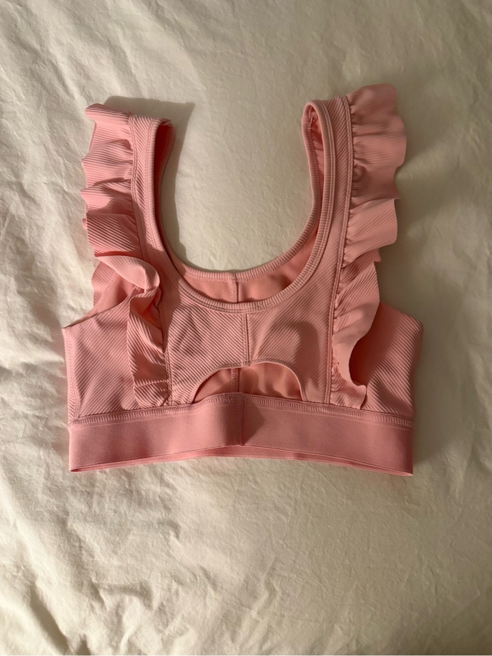 Pink Ruffle Dance Top - Picture 2 of 2